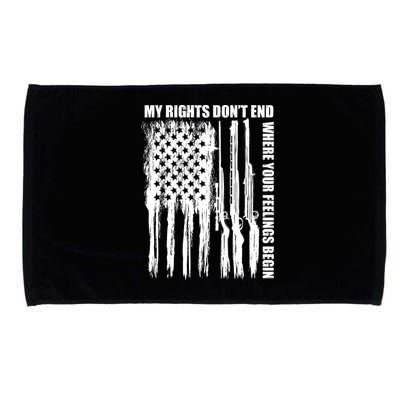 My Rights Don't End Where Your Feelings Begin Microfiber Hand Towel