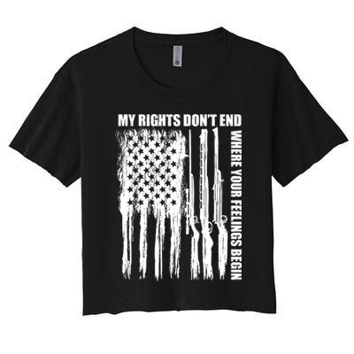 My Rights Don't End Where Your Feelings Begin Crop Top