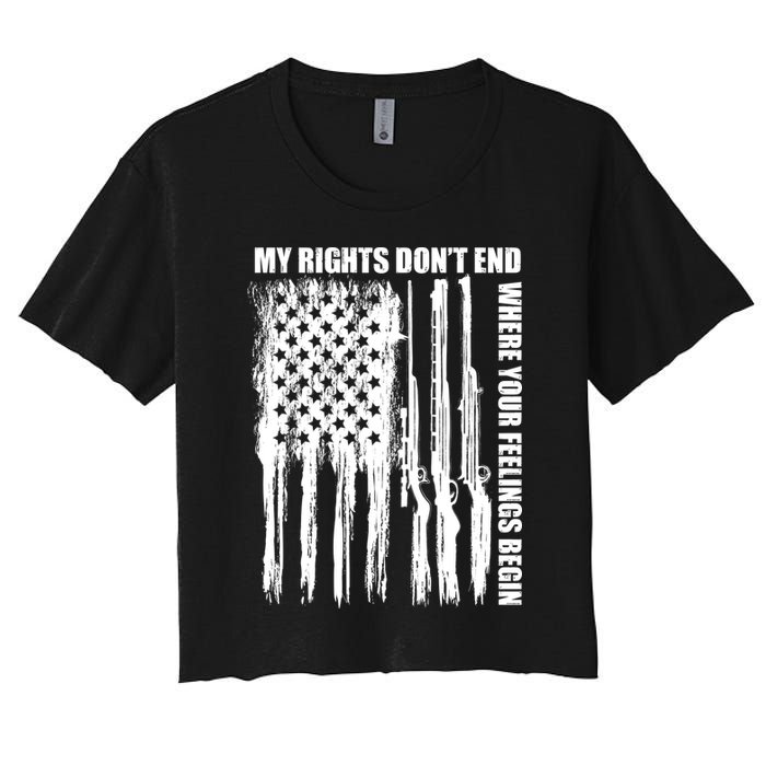My Rights Don't End Where Your Feelings Begin Crop Top