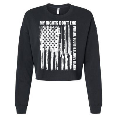 My Rights Don't End Where Your Feelings Begin Cropped Pullover Crew