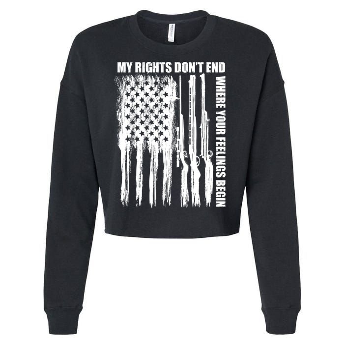 My Rights Don't End Where Your Feelings Begin Cropped Pullover Crew