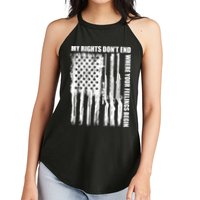 My Rights Don't End Where Your Feelings Begin Women's Perfect Tri Rocker Tank