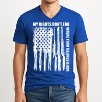 My Rights Don't End Where Your Feelings Begin V-Neck T-Shirt