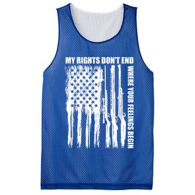 My Rights Don't End Where Your Feelings Begin Mesh Reversible Basketball Jersey Tank