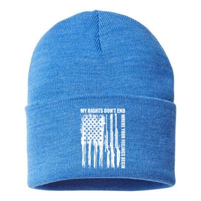 My Rights Don't End Where Your Feelings Begin Sustainable Knit Beanie