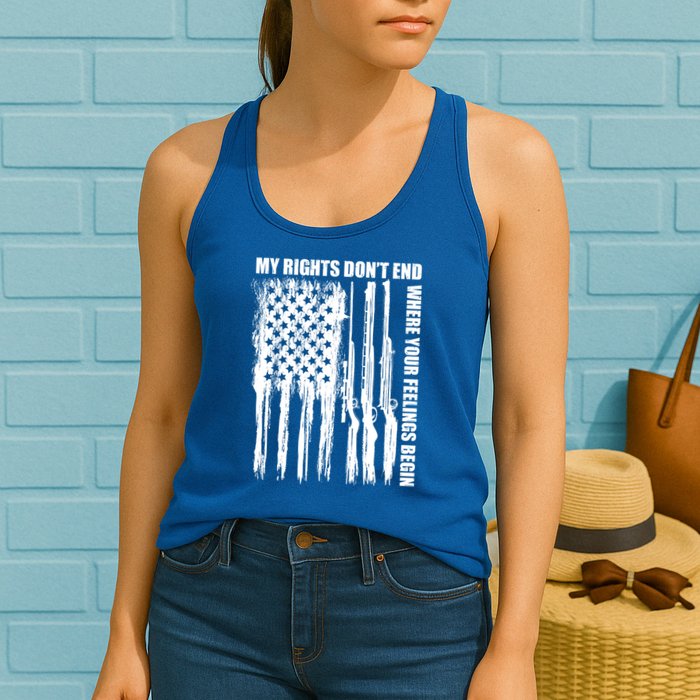 My Rights Don't End Where Your Feelings Begin Womens Tank Top
