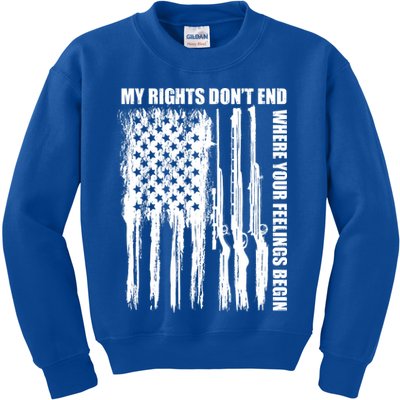 My Rights Don't End Where Your Feelings Begin Kids Sweatshirt