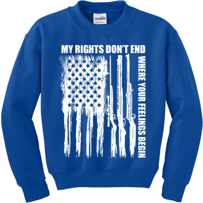 My Rights Don't End Where Your Feelings Begin Kids Sweatshirt
