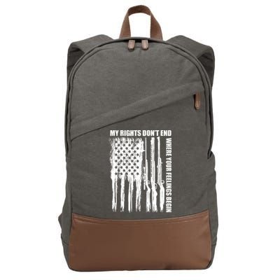 My Rights Don't End Where Your Feelings Begin Cotton Canvas Backpack
