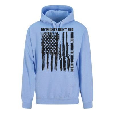 My Rights Don't End Where Your Feelings Begin Unisex Surf Hoodie