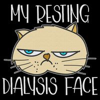 My Resting Dialysis Face A Funny Dialysis Patient Baby Bodysuit