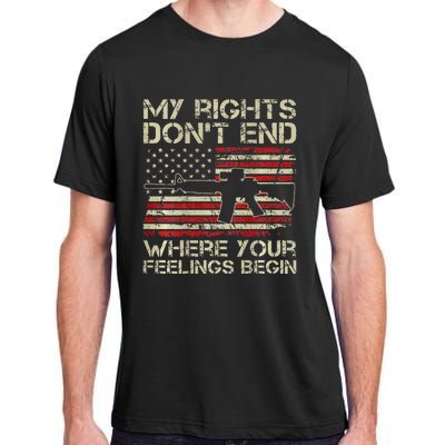 My Rights DonT End Where Your Feelings Begin Adult ChromaSoft Performance T-Shirt