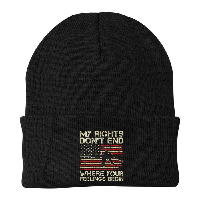 My Rights DonT End Where Your Feelings Begin Knit Cap Winter Beanie