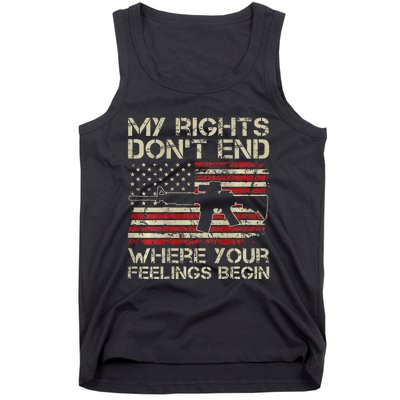 My Rights DonT End Where Your Feelings Begin Tank Top