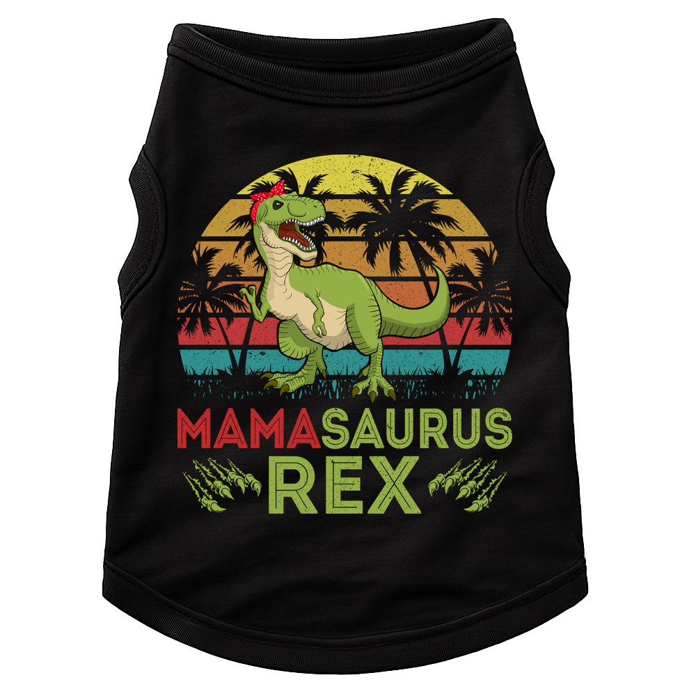 Mamasaurus Rex Dinosaur Funny Mom Doggie Tank