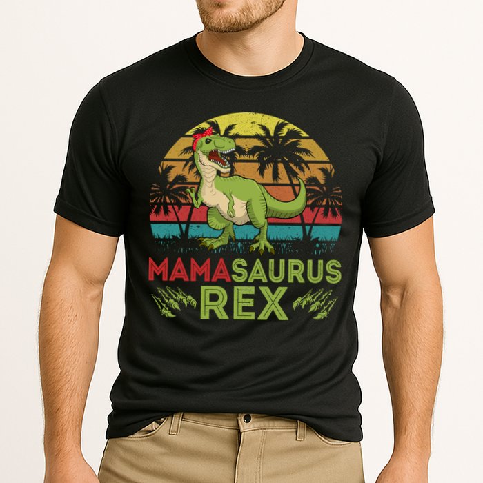 Mamasaurus Rex Dinosaur Funny Mom Cooling Performance Crew T-Shirt
