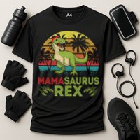 Mamasaurus Rex Dinosaur Funny Mom Cooling Performance Crew T-Shirt
