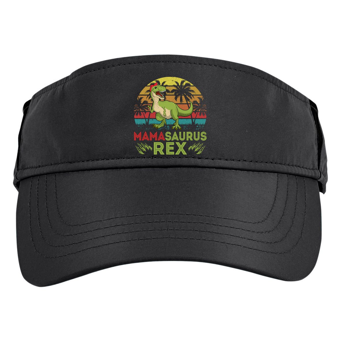 Mamasaurus Rex Dinosaur Funny Mom Adult Drive Performance Visor