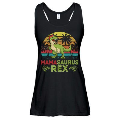 Mamasaurus Rex Dinosaur Funny Mom Ladies Essential Flowy Tank