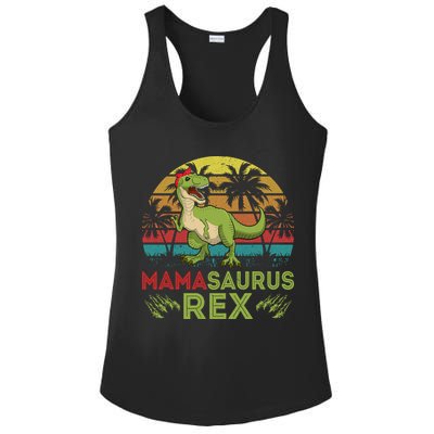 Mamasaurus Rex Dinosaur Funny Mom Ladies PosiCharge Competitor Racerback Tank