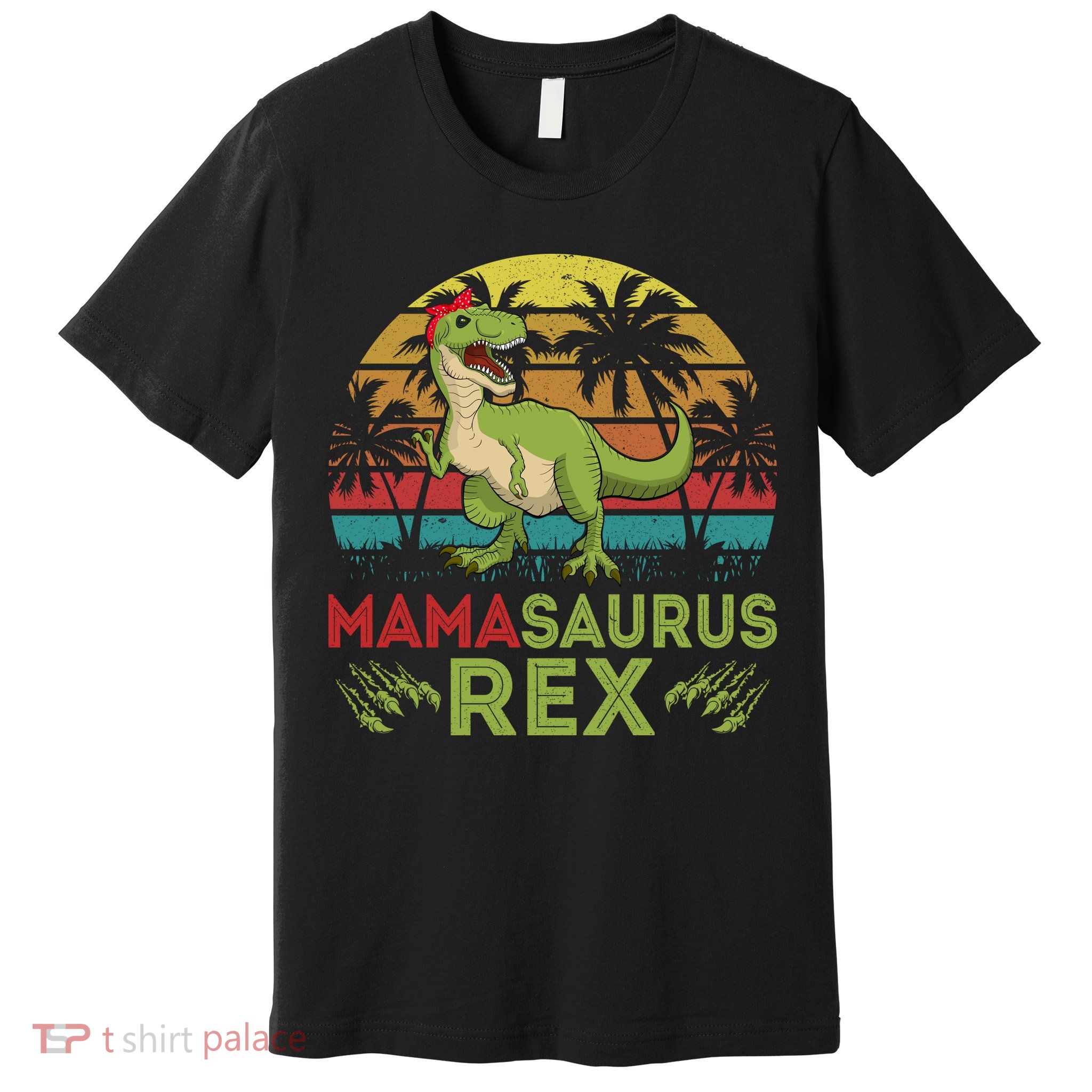 Mamasaurus Rex Dinosaur Funny Mom Premium T-Shirt