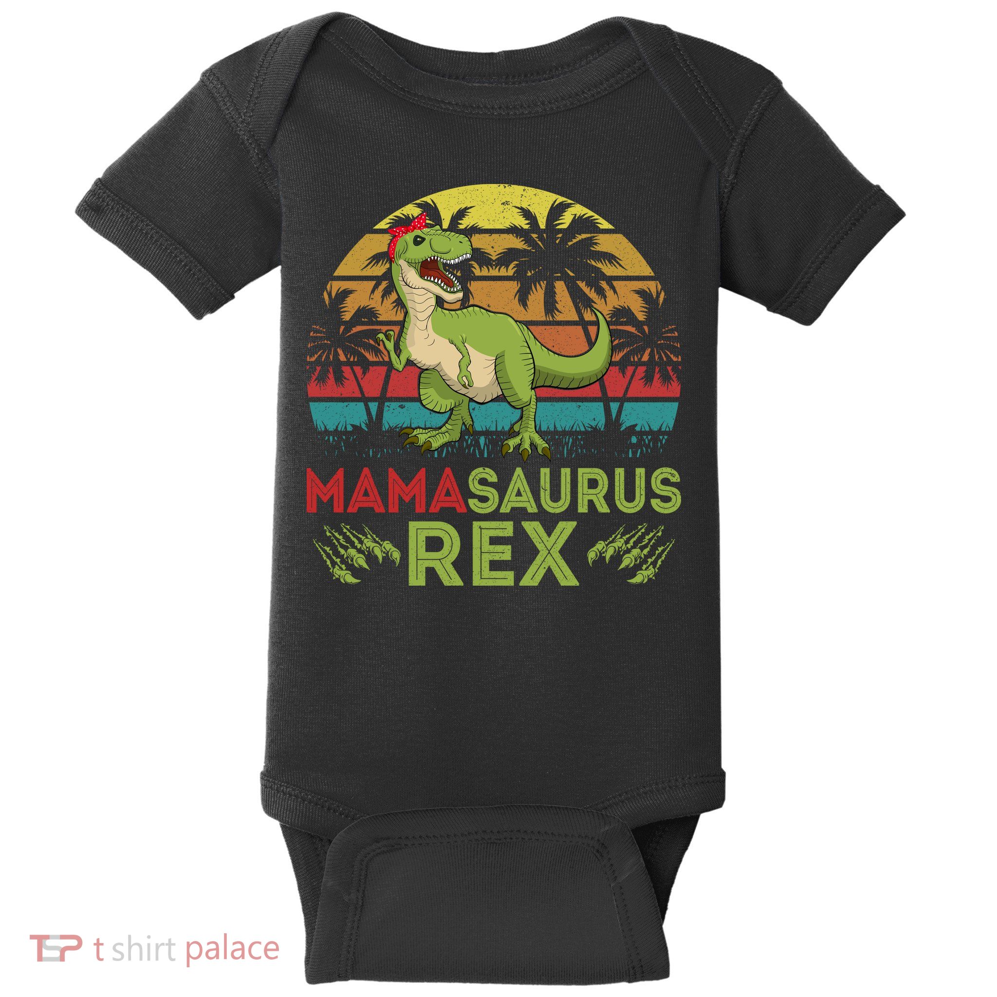 Mamasaurus Rex Dinosaur Funny Mom Baby Bodysuit