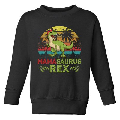 Mamasaurus Rex Dinosaur Funny Mom Toddler Sweatshirt