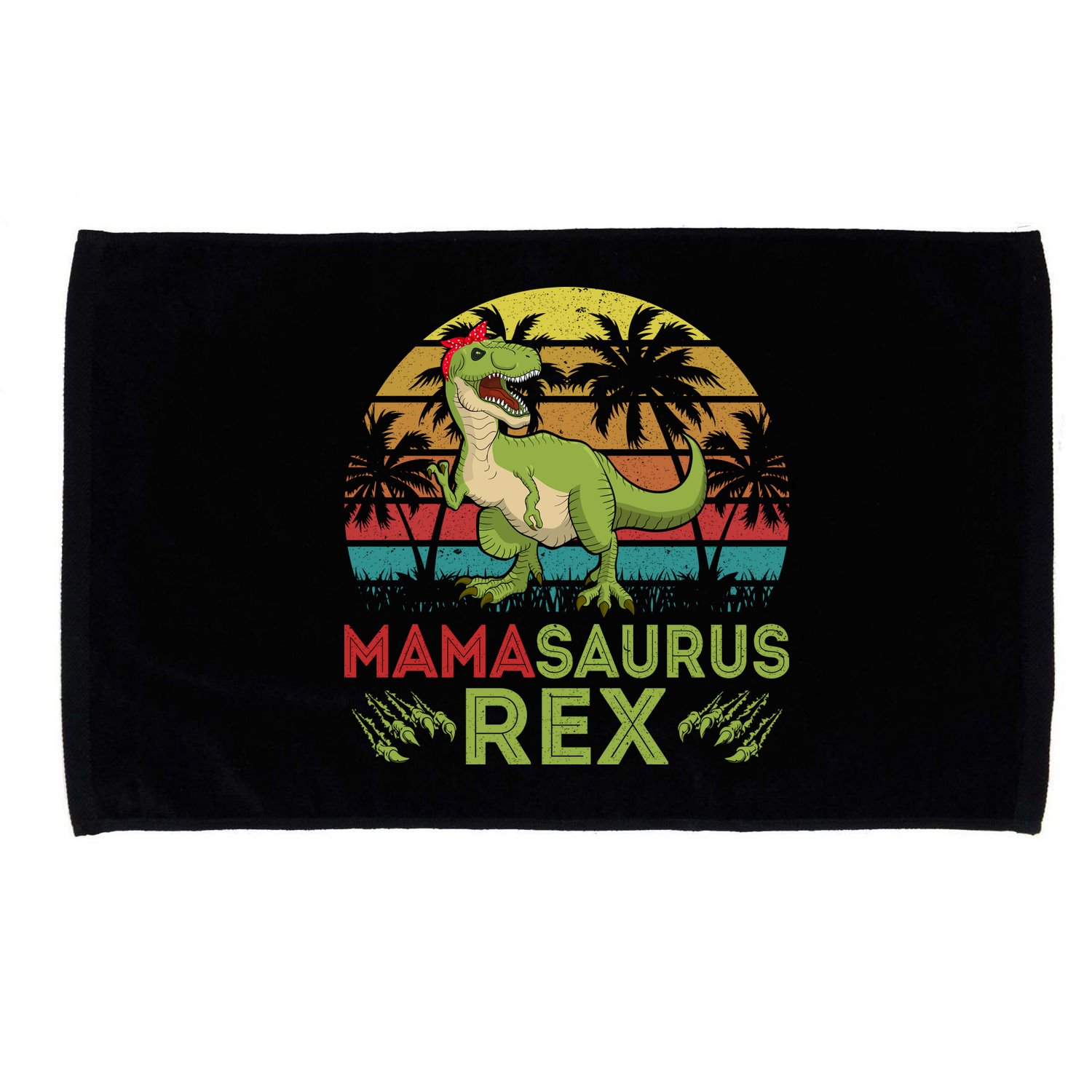 Mamasaurus Rex Dinosaur Funny Mom Microfiber Hand Towel