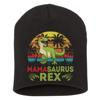 Mamasaurus Rex Dinosaur Funny Mom Short Acrylic Beanie
