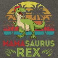 Mamasaurus Rex Dinosaur Funny Mom Cotton Canvas Backpack