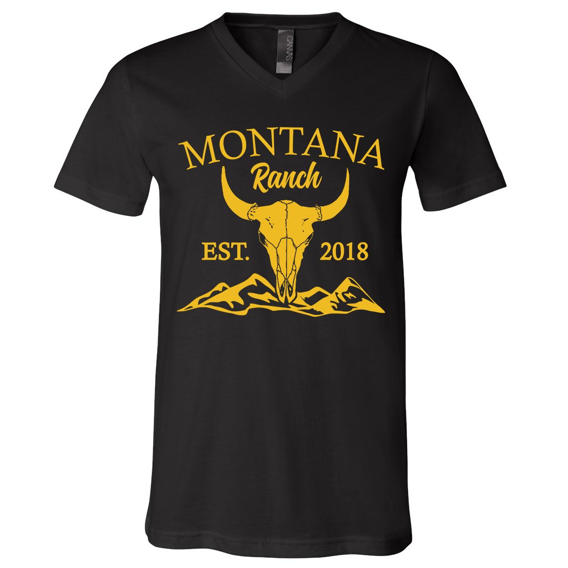 Montana Ranch Est 2018 V-Neck T-Shirt