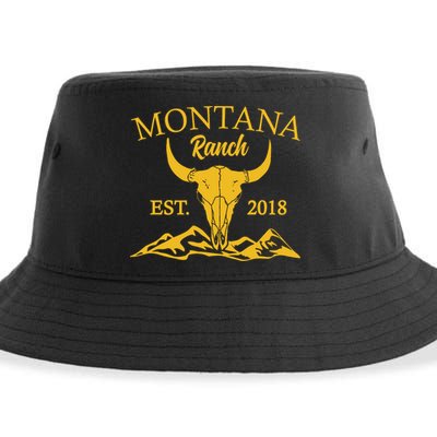 Montana Ranch Est 2018 Sustainable Bucket Hat
