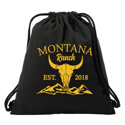 Montana Ranch Est 2018 Drawstring Bag