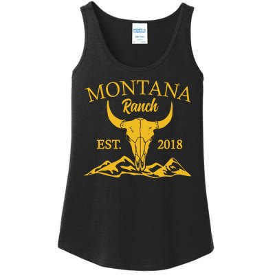 Montana Ranch Est 2018 Ladies Essential Tank