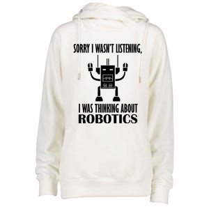 Mechanics Robotical Engineer Funny Robots Funny Gift Womens Funnel Neck Pullover Hood