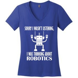 Mechanics Robotical Engineer Funny Robots Funny Gift Women's V-Neck T-Shirt