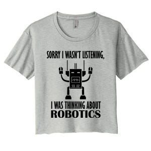 Mechanics Robotical Engineer Funny Robots Funny Gift Women's Crop Top Tee