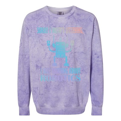 Mechanics Robotical Engineer Funny Robots Gift Colorblast Crewneck Sweatshirt