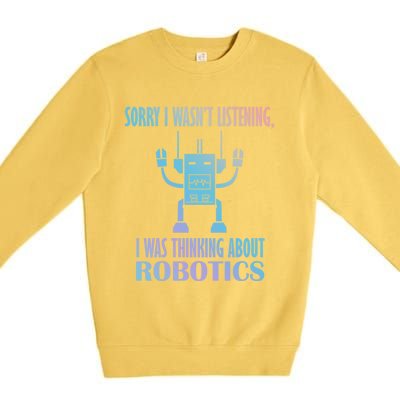 Mechanics Robotical Engineer Funny Robots Gift Premium Crewneck Sweatshirt