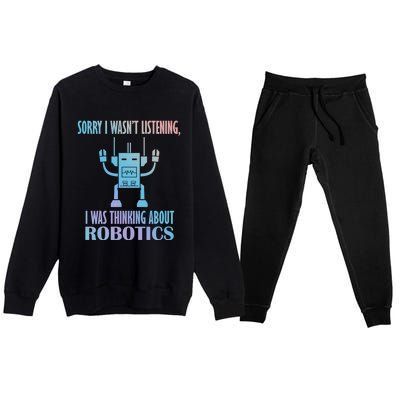 Mechanics Robotical Engineer Funny Robots Gift Premium Crewneck Sweatsuit Set