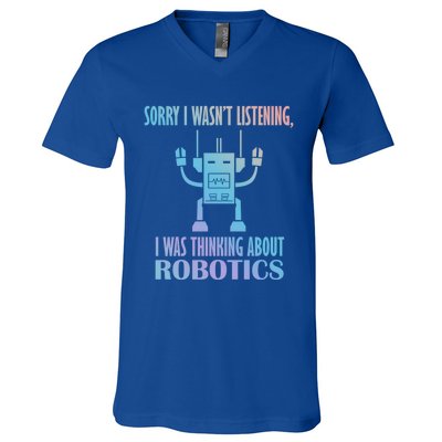 Mechanics Robotical Engineer Funny Robots Gift V-Neck T-Shirt