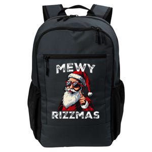 Mewy Rizzmas Funny Santa Mewing Joke Rizz Christmas Daily Commute Backpack