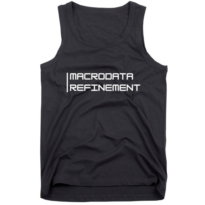 Macrodata Refinement Funny Ironic Tank Top
