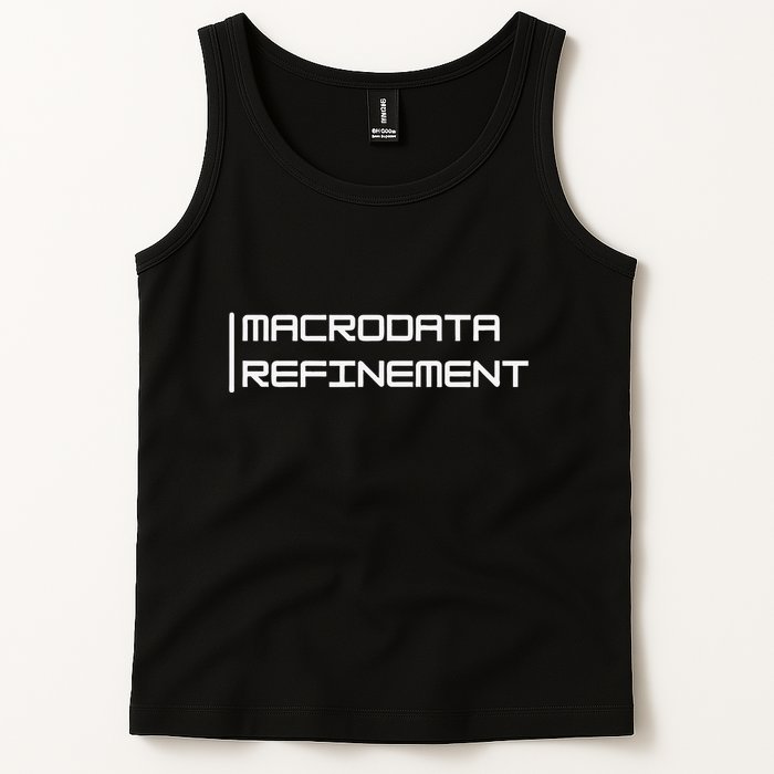 Macrodata Refinement Funny Ironic Tank Top