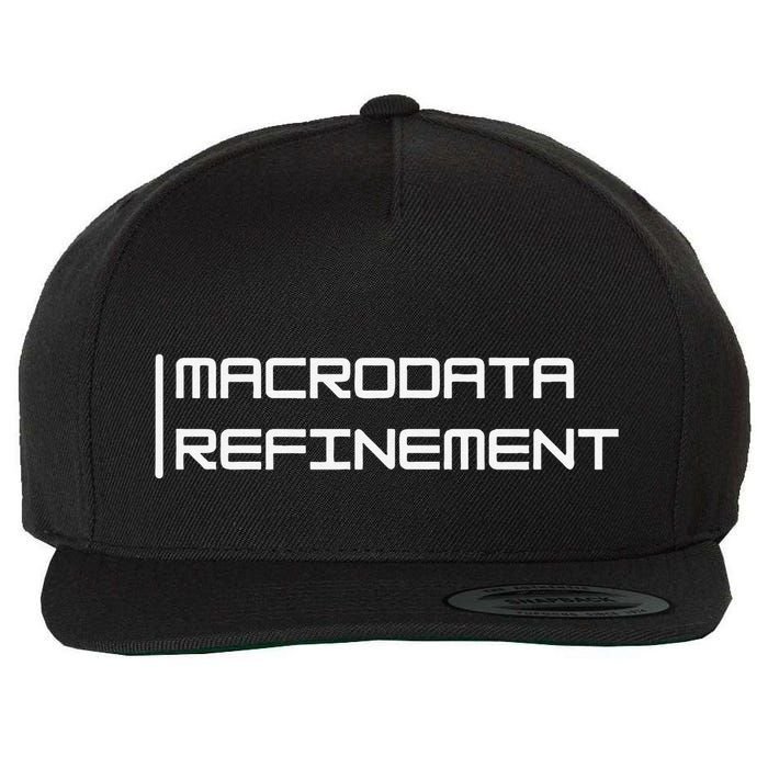 Macrodata Refinement Funny Ironic Wool Snapback Cap