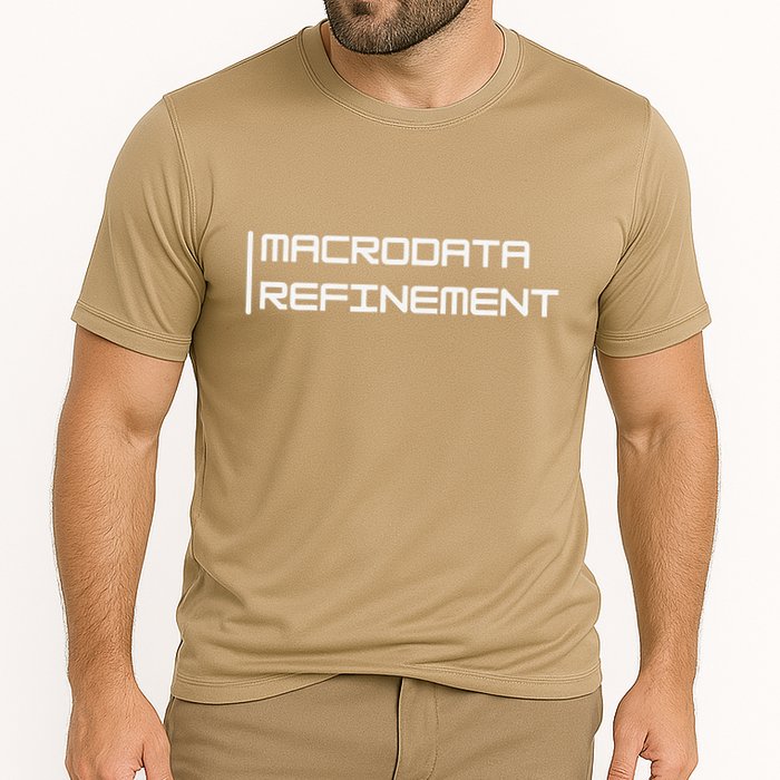 Macrodata Refinement Funny Ironic Cooling Performance Crew T-Shirt