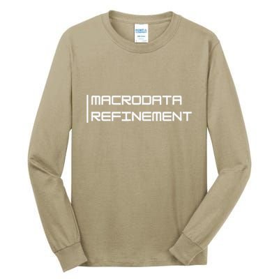 Macrodata Refinement Funny Ironic Tall Long Sleeve T-Shirt