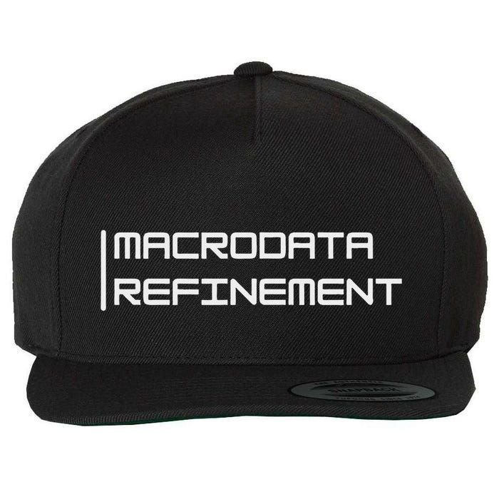 Macrodata Refinement Funny Ironic Wool Snapback Cap