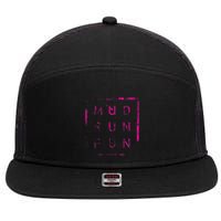 Mud Run Fun Mudder Trail Running And Mudding 7 Panel Mesh Trucker Snapback Hat
