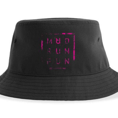 Mud Run Fun Mudder Trail Running And Mudding Sustainable Bucket Hat